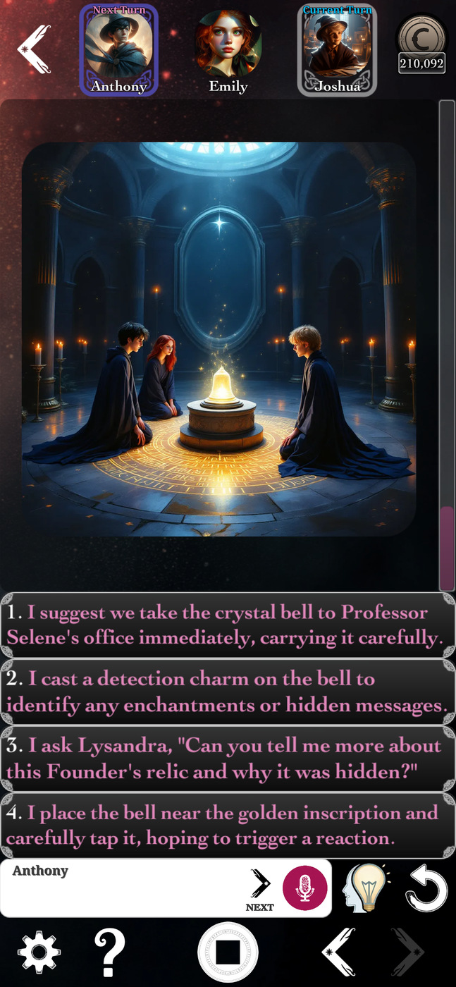 A story unfolding in Tale Crafting