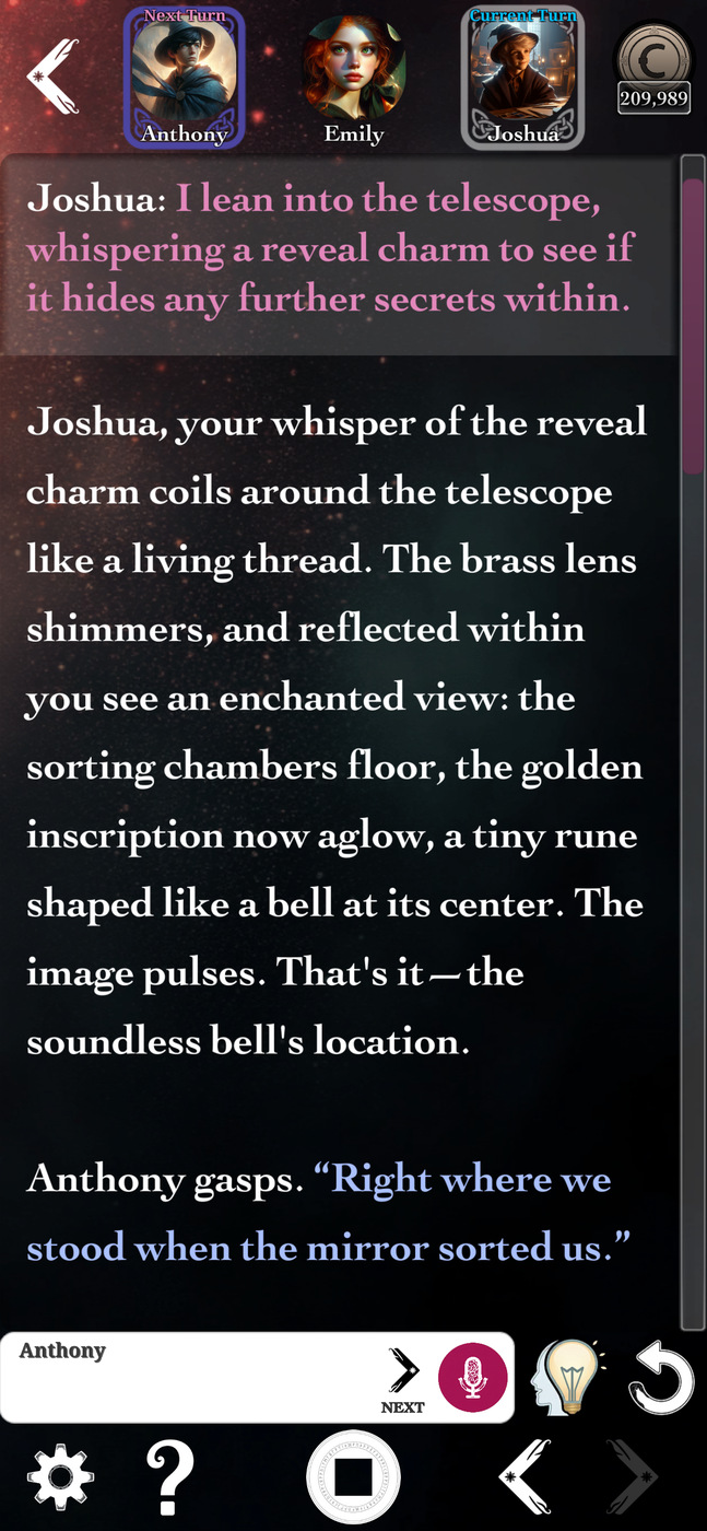A story turn in rich prose